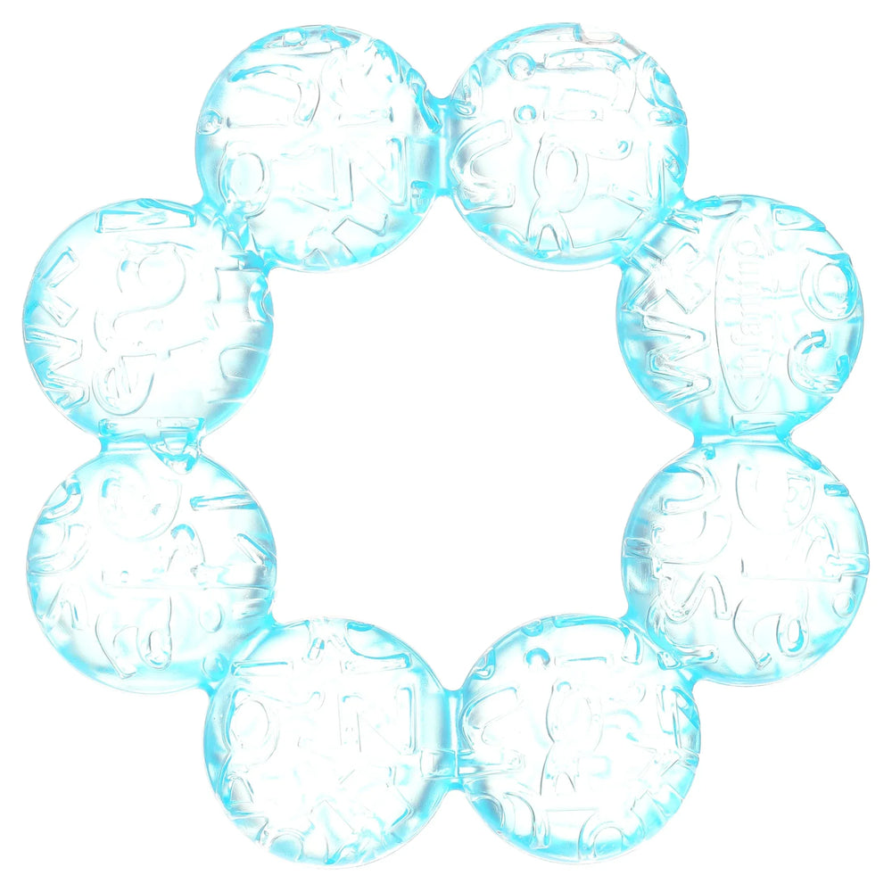 Infantino Soothing Soft Circular Water Teether, Unisex, Blue - USA MEGA SHOP