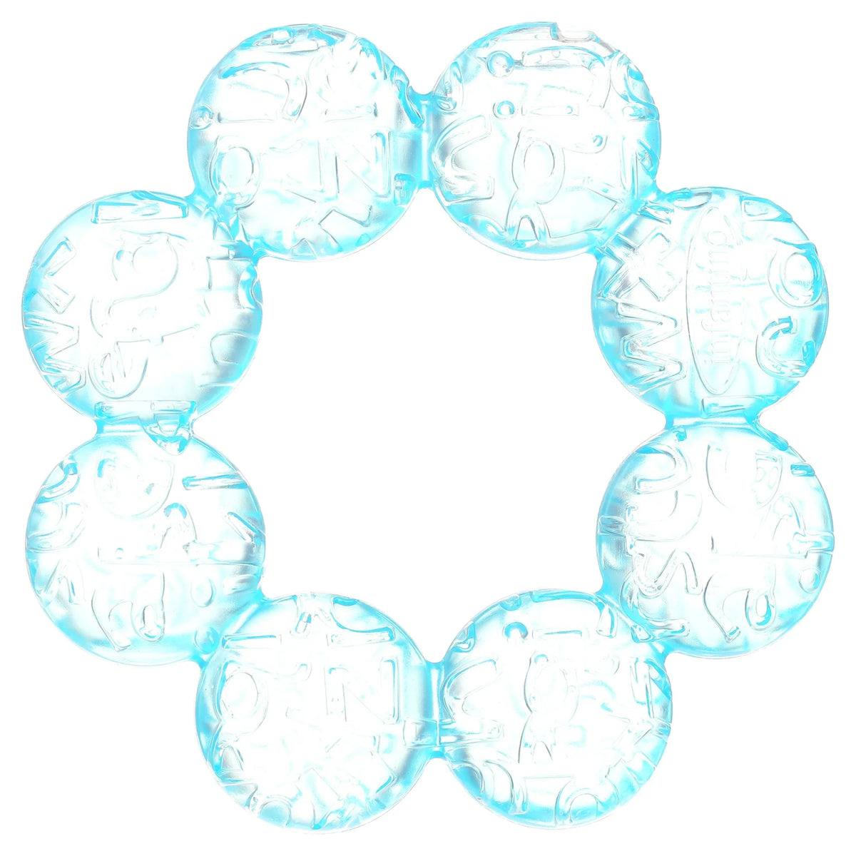 Infantino Soothing Soft Circular Water Teether, Unisex, Blue - USA MEGA SHOP