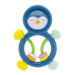 Infantino Busy Lil' Sensory Penguin Rattle, 3-12 Months Unisex, Multicolor
