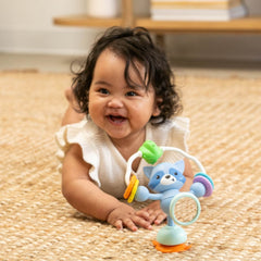 Infantino Stick & Spin Raccoon Pal Suction Attachment Toy, 4+ Months, Multicolor