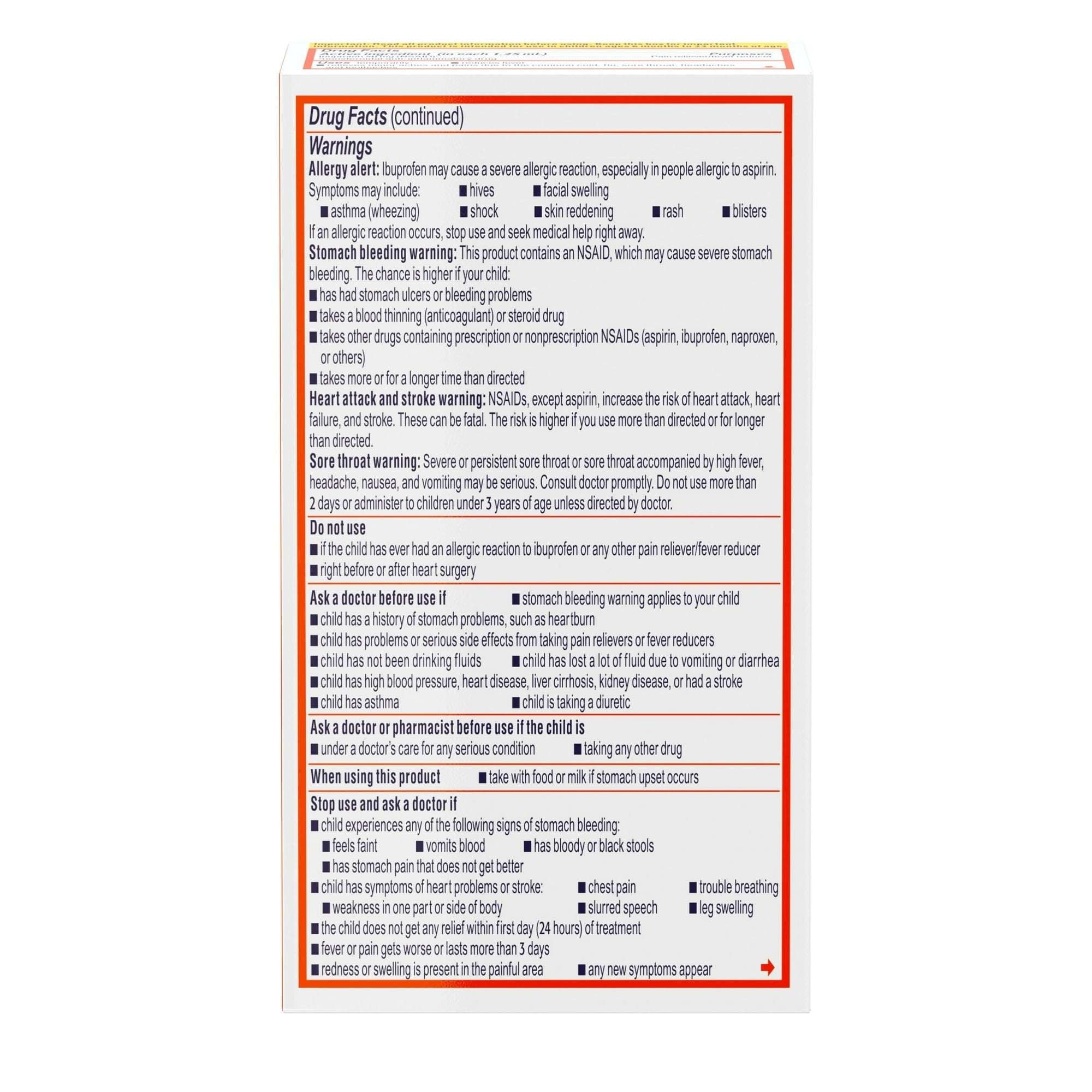 Infants' Motrin Liquid Ibuprofen Medicine Drops, Berry, 0.5 fl. oz
