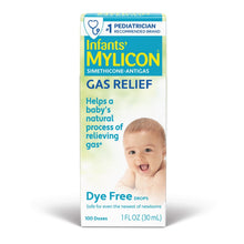 Infants' Mylicon gas relief drops box, 1 fl oz, dye-free