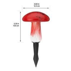 Infinity X1 Glass Solar Mushroom Landscape Lights, 2-pack
