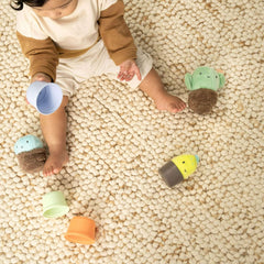 Ingenuity Calm Springs Nesting Rattles for Baby 3 Months +, Unisex
