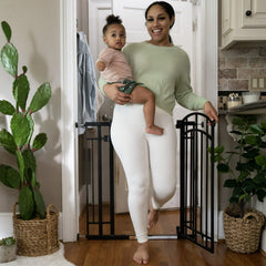 Ingenuity The Doorway 48W Series Safety Pet and Baby Gate, 28.5'-48' Wide, 36' Tall - Black