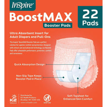 Inspire BoostMAX booster pads pack with insert illustration on the front