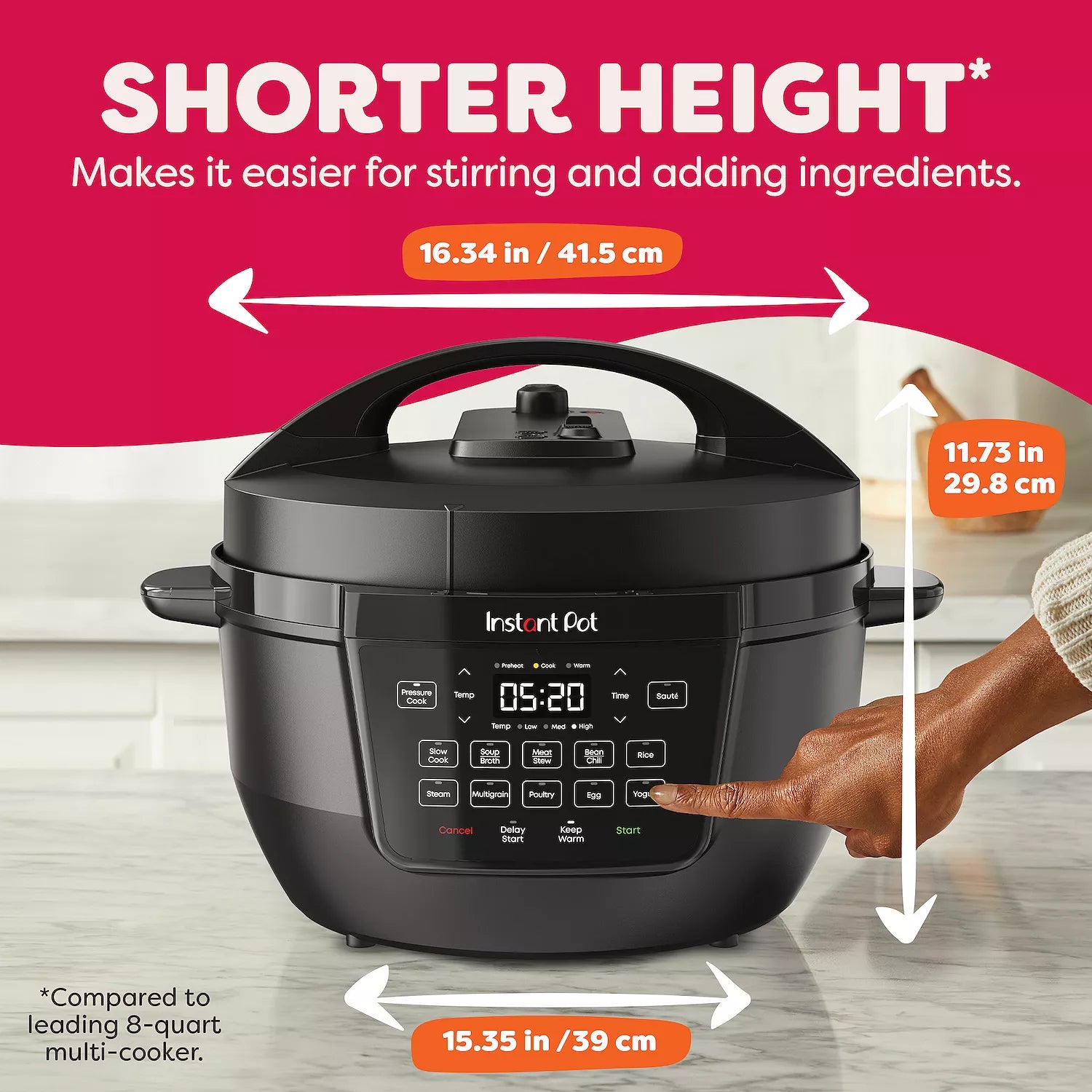 Instant Pot RIO Wide 7.5-qt. 7-in-1 Electric Multi-Cooker & Pressure Cooker