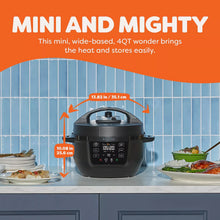 Instant Pot RIO Mini 4-qt multi-cooker, black with lid and front display
