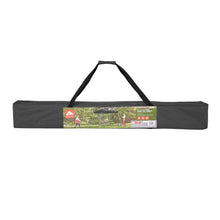 Black canopy carry bag with top handles for instant slant leg pop-up shelter