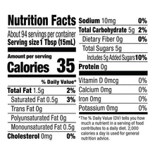 Nutrition facts for coffee creamer: 35 calories, 5 g total sugars, 0 g protein.