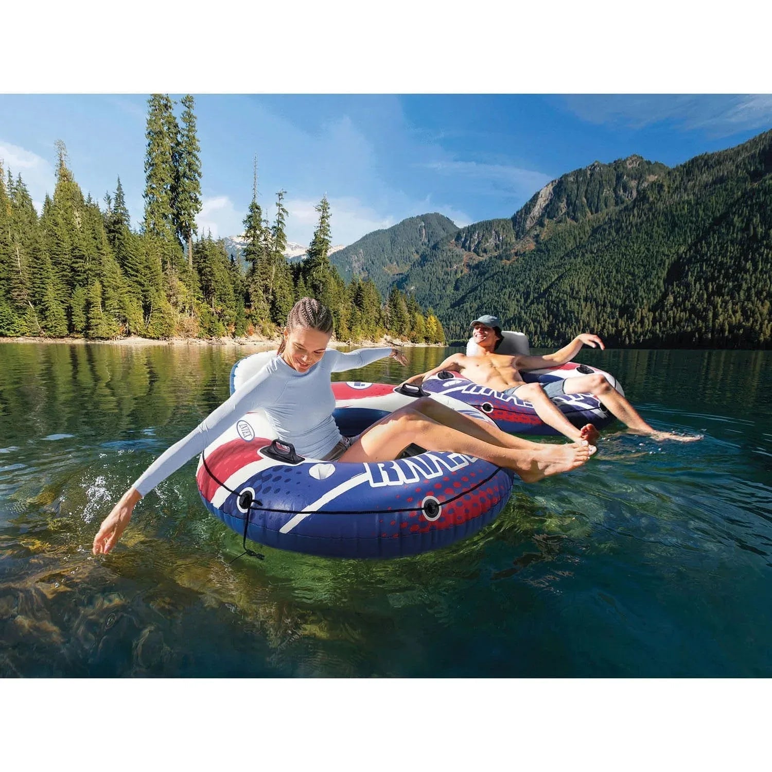 Intex River Run Two-Pack Floats Red/White/Blue