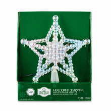 Holiday Time LED multicolor tree topper box for 7.5 in beaded star