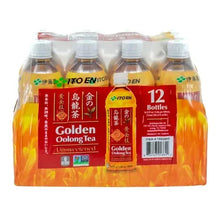 ITO EN Golden Oolong Tea unsweetened 12-bottle pack, front bottles and 12 label
