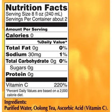 Nutrition Facts for ITO EN Golden Oolong Tea: 0 calories, 0g sugars, ingredients