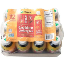 ITO EN Golden Oolong Tea unsweetened 12-bottle pack, side view with barcode