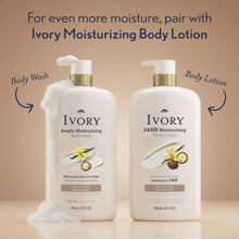 Ivory deeply moisturizing body wash bottle with pump, vanilla scent, 798 ml