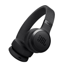 JBL Live wireless on-ear headphones with padded black headband and earcups
