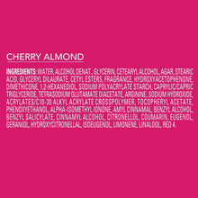 Cherry Almond ingredients list panel