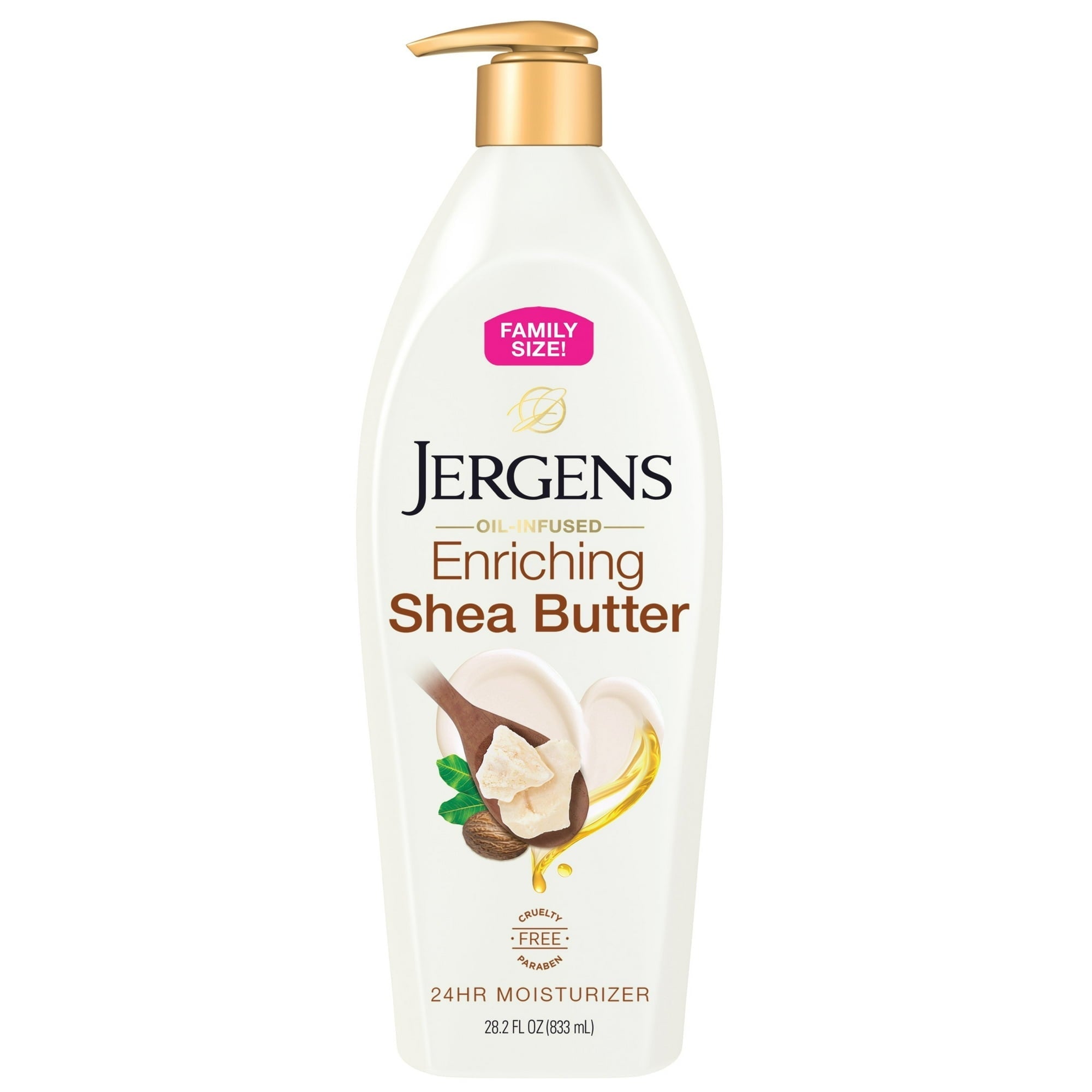 Jergens Shea Butter Hand and Body Lotion, Dry Skin Moisturizer, Dermatologist Tested