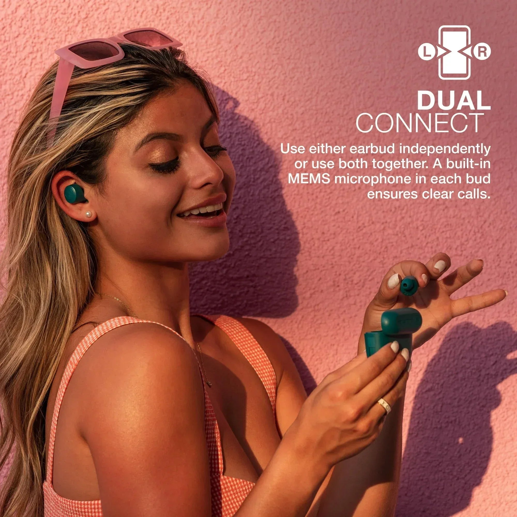 JLab Go Air Pop Bluetooth Earbuds, True Wireless with Charging Case