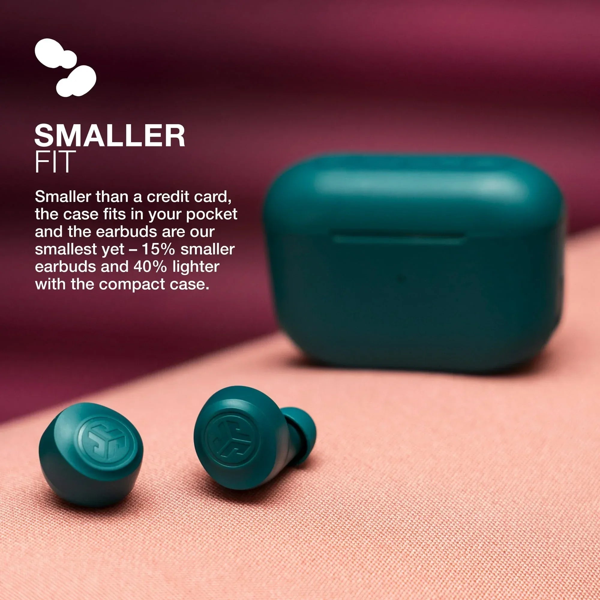 JLab Go Air Pop Bluetooth Earbuds, True Wireless with Charging Case