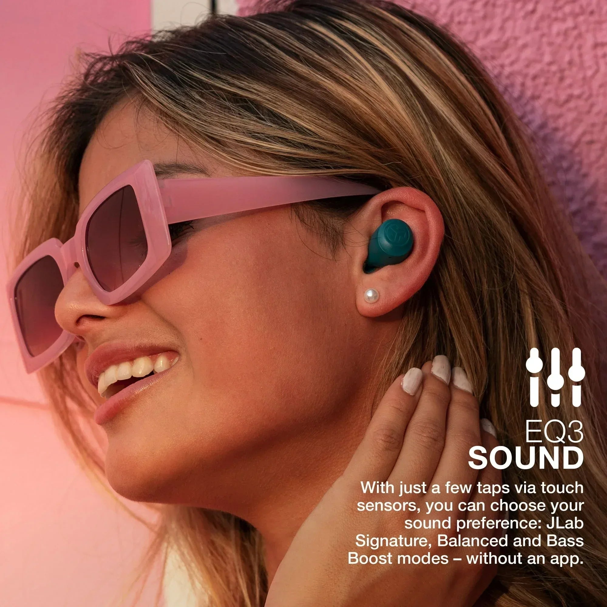 JLab Go Air Pop Bluetooth Earbuds, True Wireless with Charging Case