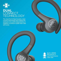 JLab Go Air Sport Bluetooth Earbuds, True Wireless with Charging Case - USA MEGA SHOP
