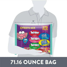 Fruit candy variety pack bag, 71.16 ounce, with 270 pieces label