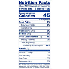Nutrition Facts panel: JOLLY RANCHER hard candy, 45 calories per 2 pieces