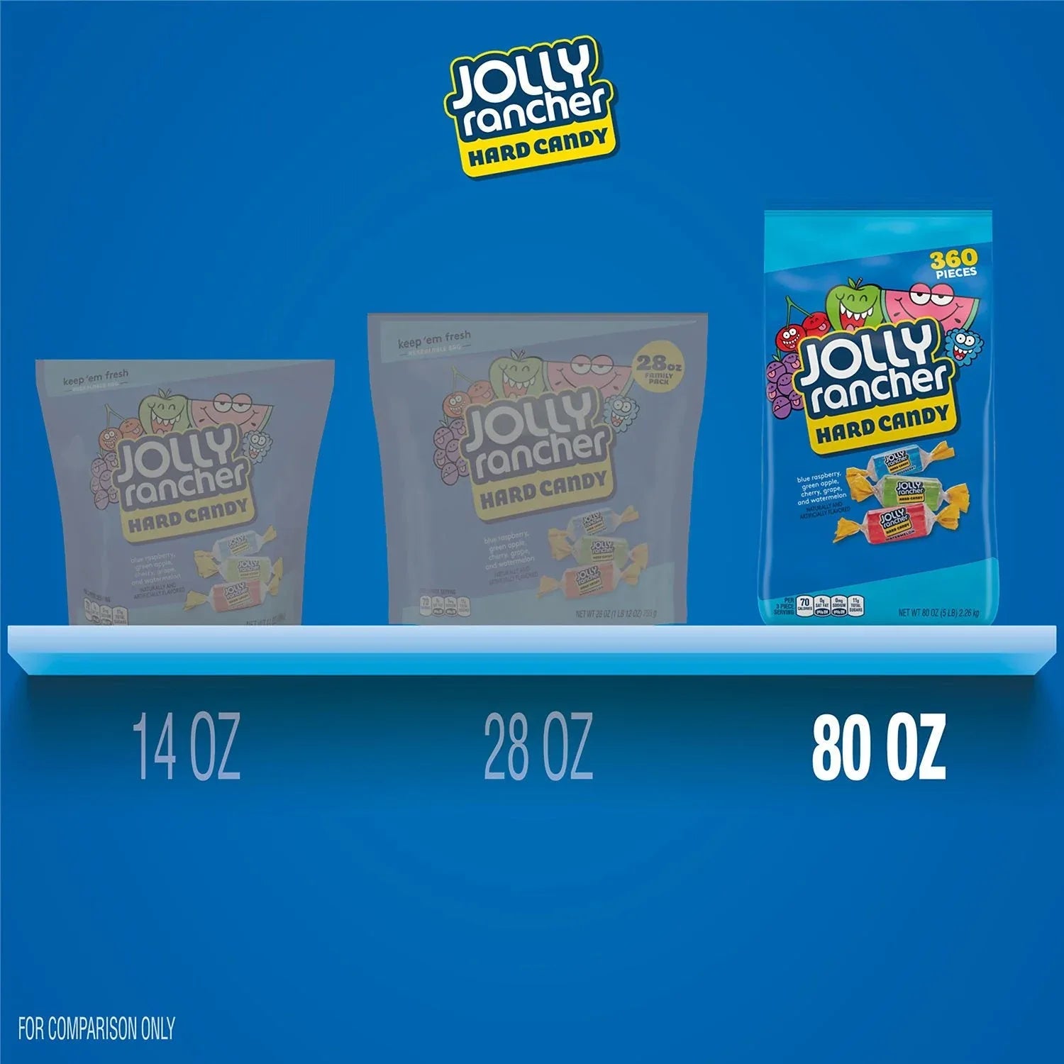 JOLLY RANCHER Assorted Fruit Flavored Hard Candy, 5 lbs. - USA MEGA SHOP