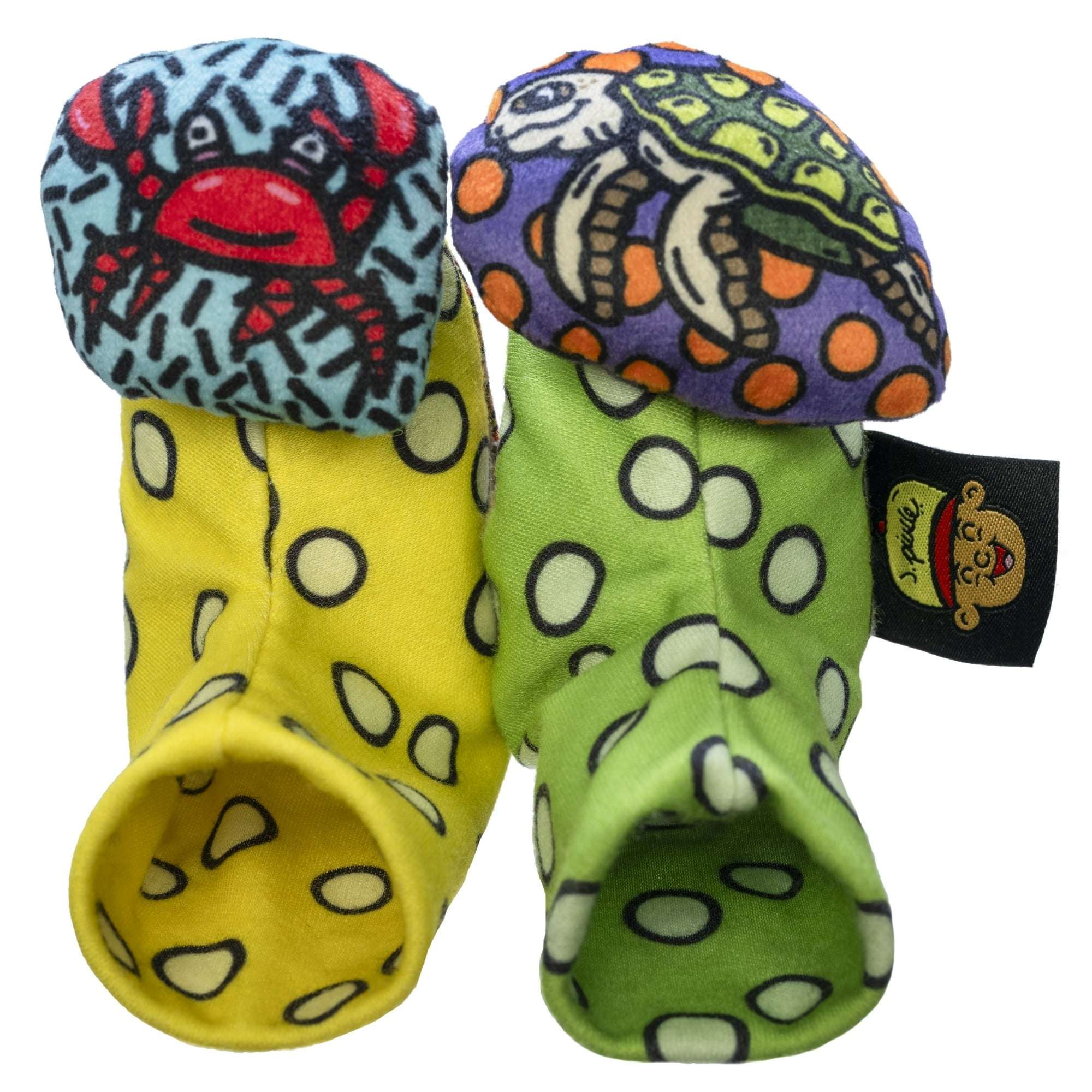 J Pierce Sensory Rattle Socks, Turtle & Sea Crab