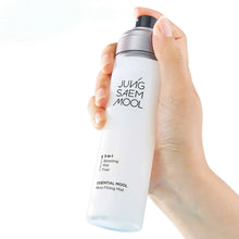 JUNGSAEMMOOL mist bottle with pump sprayer, held in hand