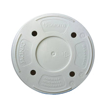 Cream planter base with circular drainage/anchoring pattern and brand embossing
