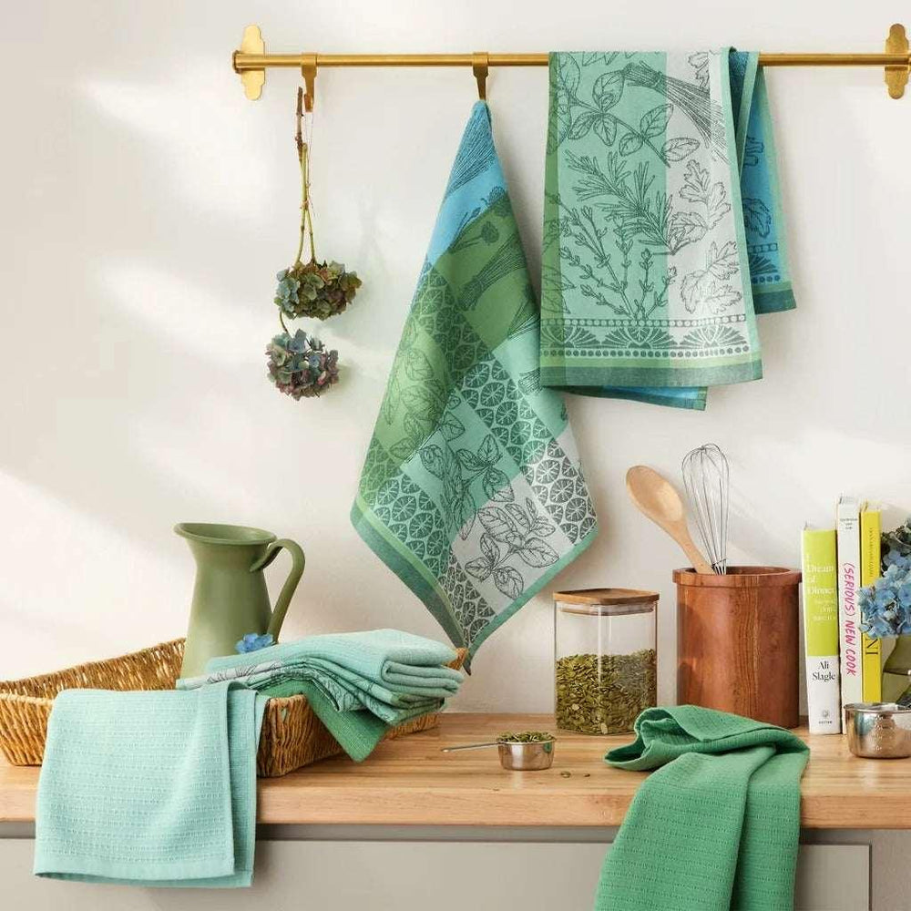 Jacquard Flatwoven Kitchen Towels, 8-pack - USA MEGA SHOP