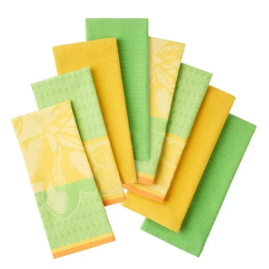 Jacquard Flatwoven Kitchen Towels, 8-pack - USA MEGA SHOP