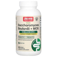 Vegan probiotic bottle with Saccharomyces Boulardii + MOS, 5 billion CFU front label