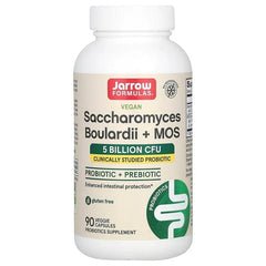 Jarrow Formulas, Vegan Saccharomyces Boulardii + MOS, 5 Billion CFU, Veggie Capsules