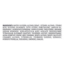 Jergens body lotion ingredients list text