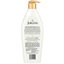 Jergens Enriching Shea Butter hand and body lotion bottle, back label view