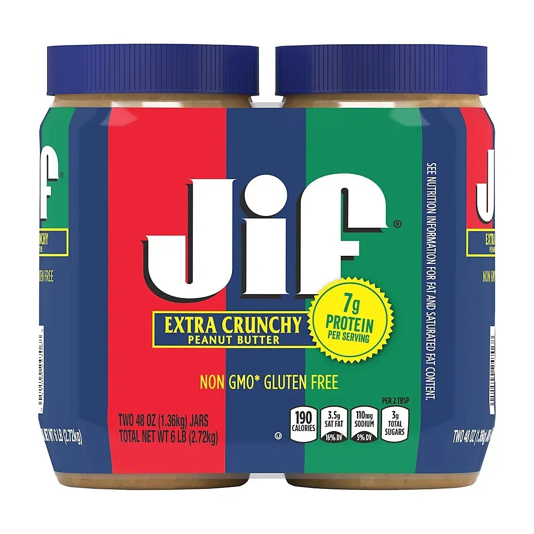 Jif Extra Crunchy Peanut Butter, 2 pk./48 oz