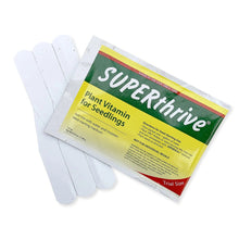 SUPERThrive trial size packet with white seedling dome pieces