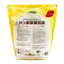 Seed starting mix pouch, back label view, 12 quarts