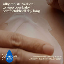 Baby skin with silky lotion coverage, close-up