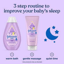 Johnson's baby bedtime cream lavender-pink tube with white cap, 8 oz