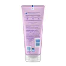 Johnson's baby bedtime cream back label on lavender-pink squeeze tube, 8 oz