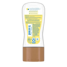 Johnson's Baby oil gel bottle with back label text and brown cap, 6.5 fl oz