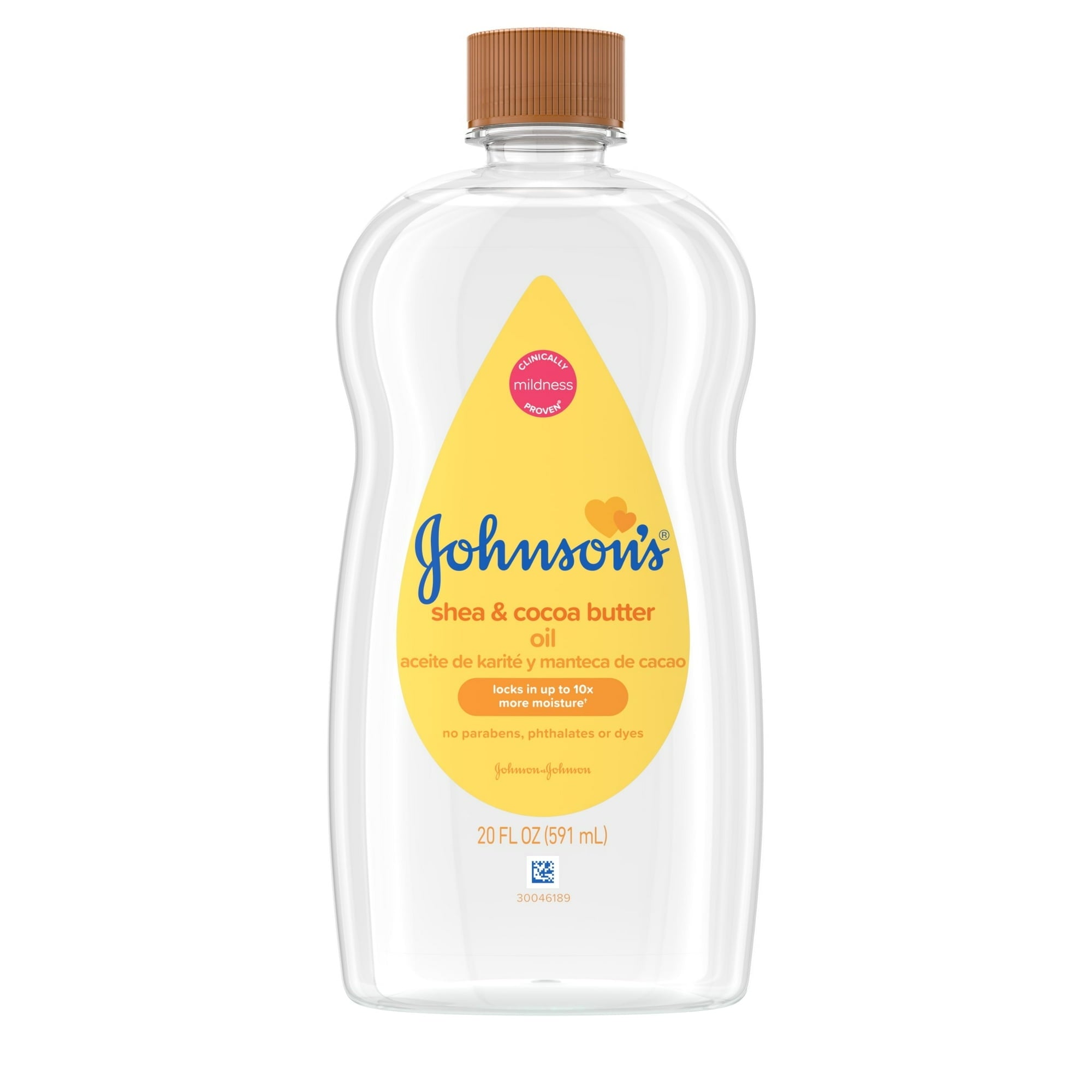 Johnson's Baby Body Moisturizing Oil with Shea & Cocoa Butter, 20 oz