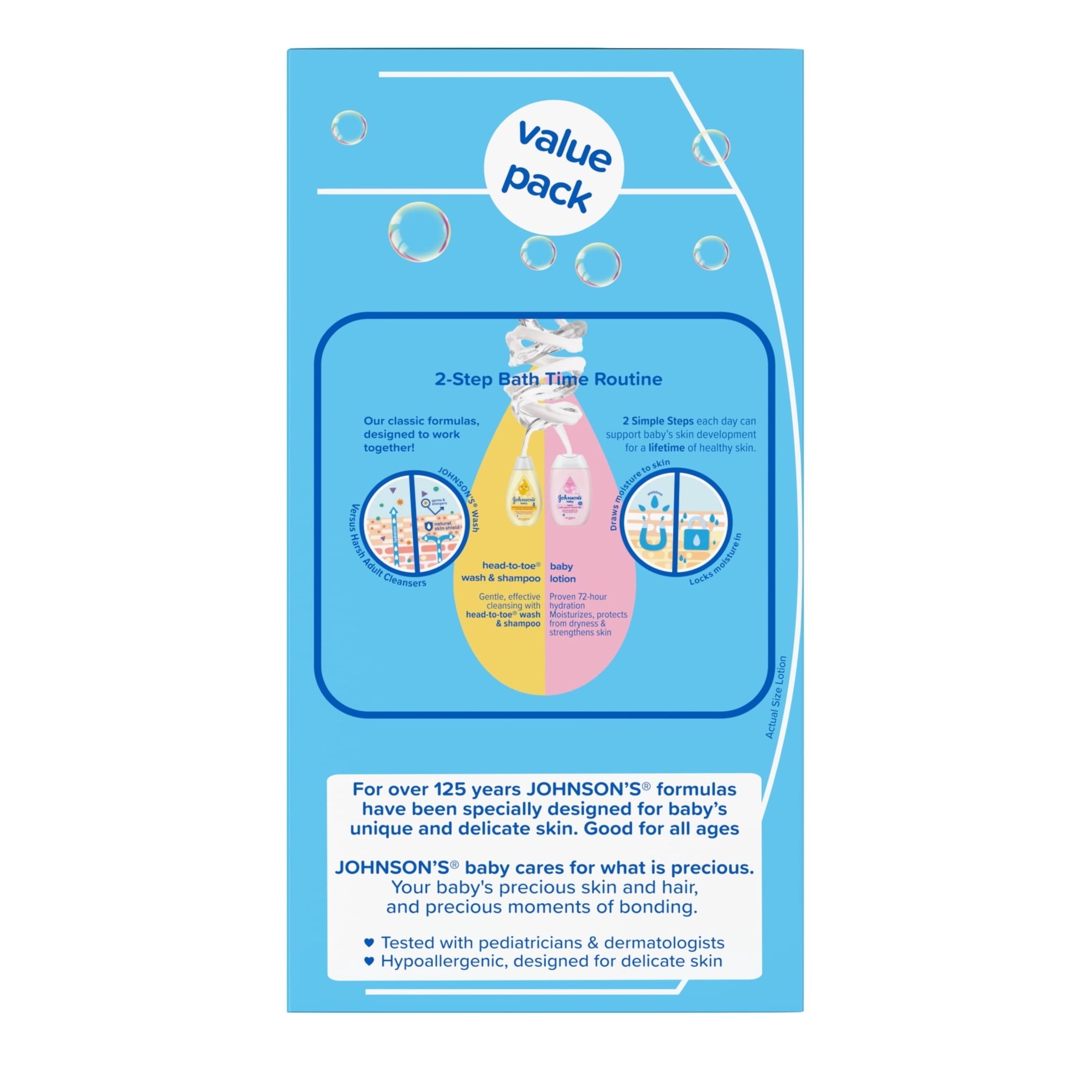 Johnson's Baby First Touch Gift Set, Baby Bath & Skin Products, 3 Items