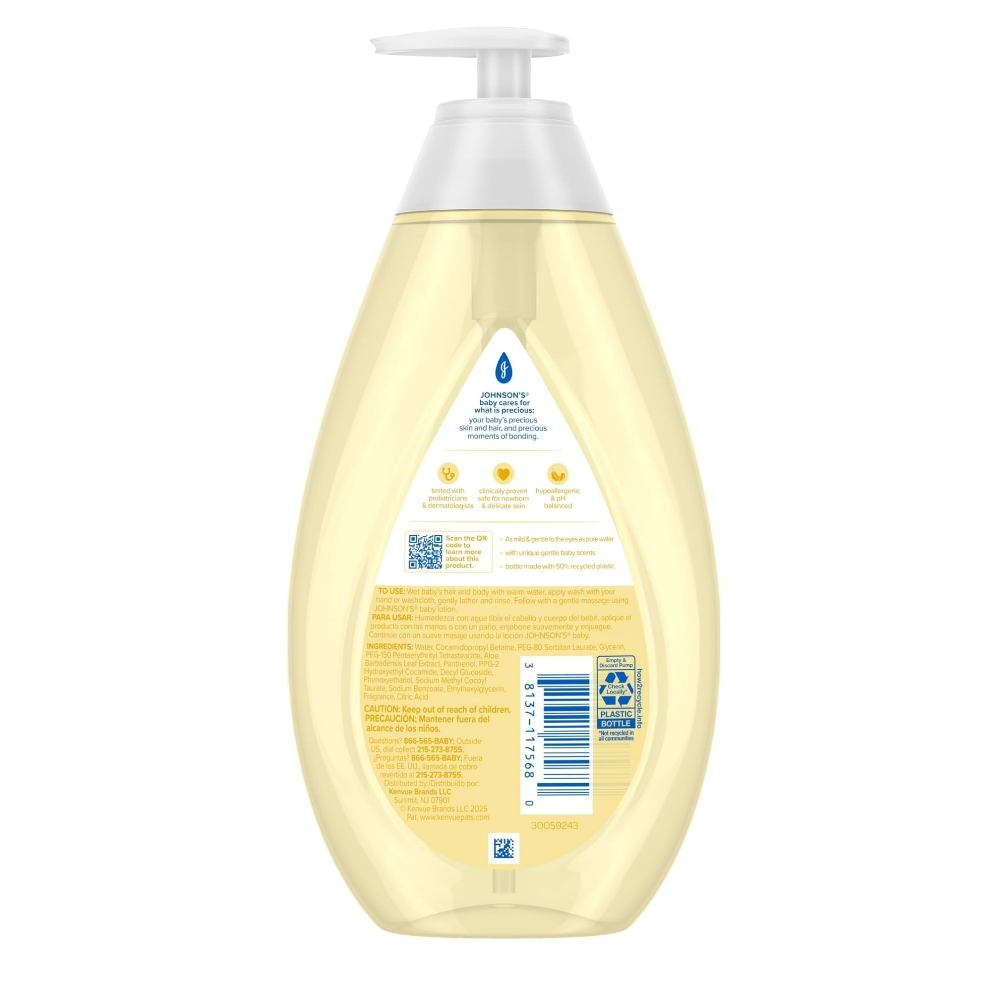 Johnson's Baby Head-To-Toe Wash & Shampoo, 27.1 Fl oz