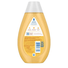 Johnson's baby shampoo bottle back label view with barcode and details